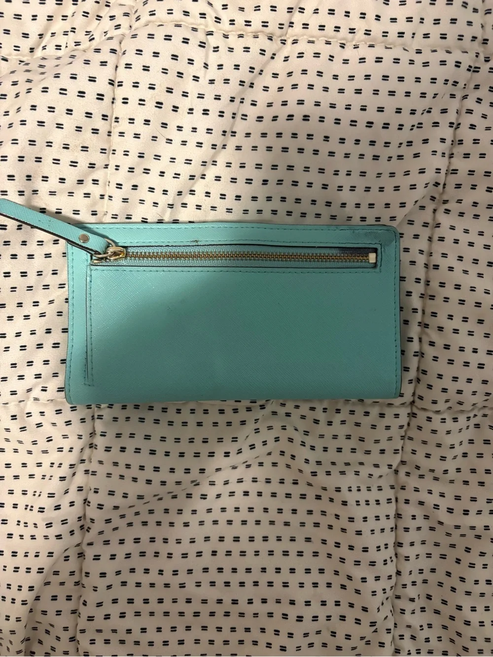 kate spade Turquoise Zip Around Wallet